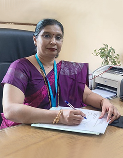 Image of Manjula B V, Principal of BRS Global School, one of the top-rated CBSE schools in Kasavanahalli.