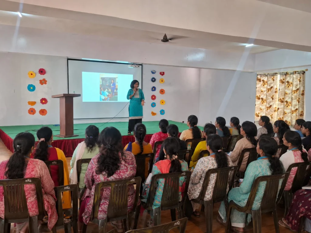 Teachers attending the Swadhyayan Teacher Training Session at BRS Global School, one of the best CBSE schools in Sarjapur Road.