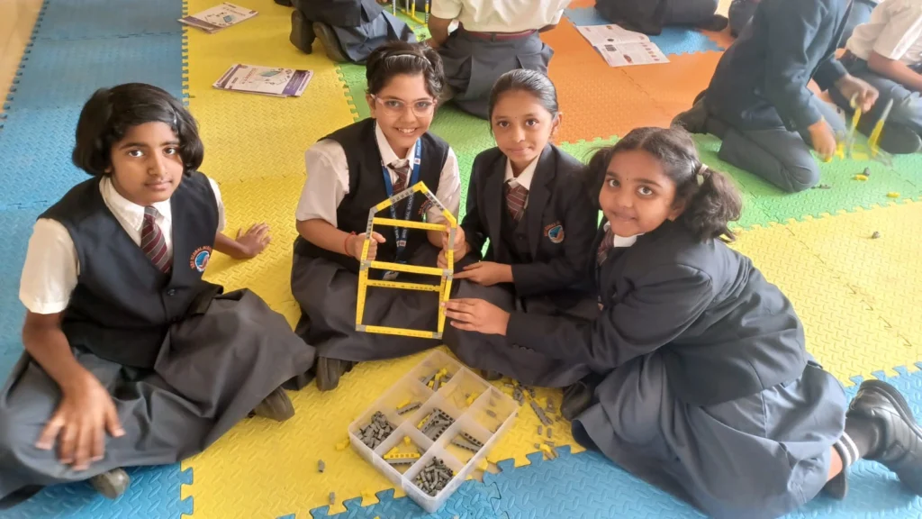 Students learning robotics at BRS Global School Attibele, one of the trusted CBSE schools in Hosur.