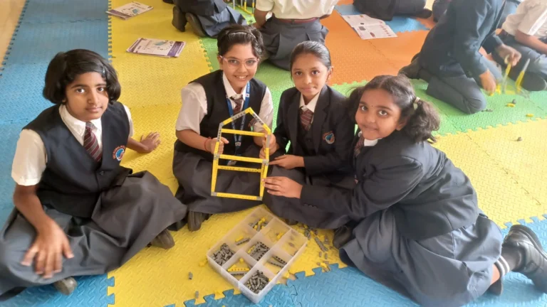 Students learning robotics at BRS Global School Attibele, one of the trusted CBSE schools in Hosur.