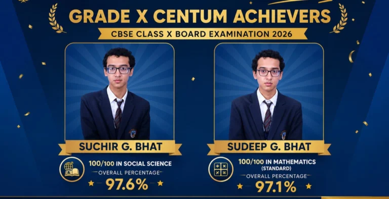 Grade X Centum Achievers at BRS Global School, one of the best CBSE schools in Sarjapur Road, Bangalore.