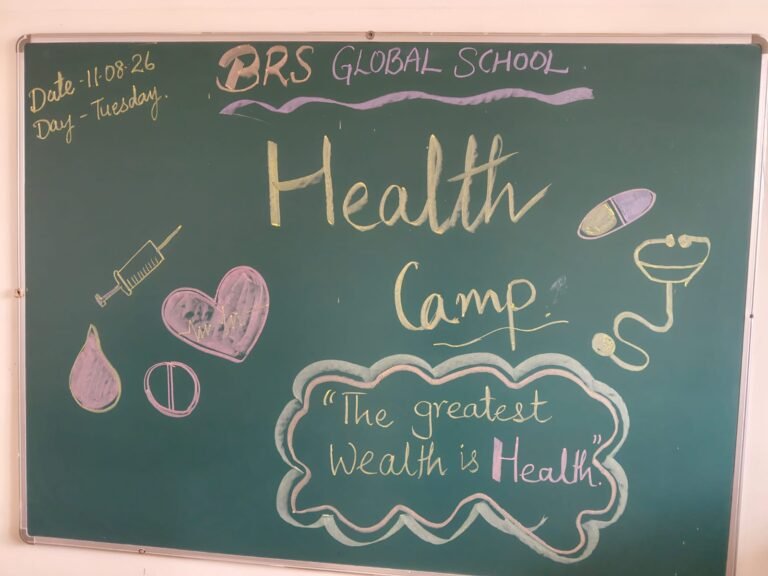 Students participating in a health camp at BRS Global School, one of the best CBSE schools in Sarjapur Road, on 11 and 12 August 2026. Students participating in a health camp at BRS Global School, one of the best CBSE schools in Sarjapur Road, on 11 and 12 August 2026.