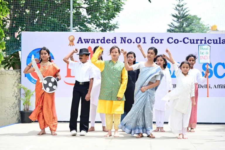 BRS Global School Sarjapur Road students participating in the 80th Independence Day celebration