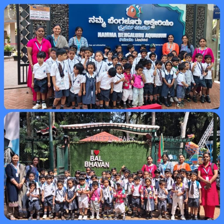 BRS Global School Sarjapur Road Montessori students during an educational field trip