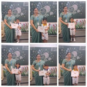 Montessori students participating in the Non-Scholastic Competition at BRS Global School Sarjapur Road