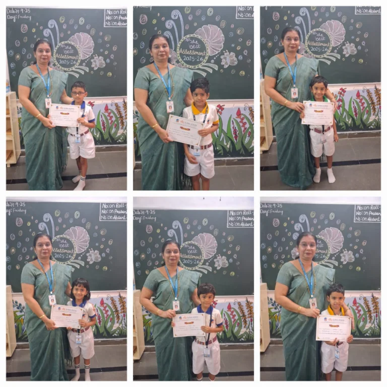Montessori students participating in the Non-Scholastic Competition at BRS Global School Sarjapur Road