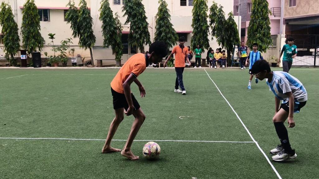 BRS Global School students participating in sports activities at Sarjapur Road