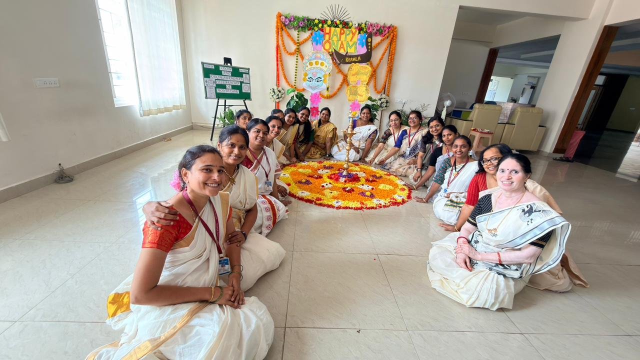Montessori students celebrating Rakshabandhan and Onam at BRS Global School Attibele, among the schools in Anekal