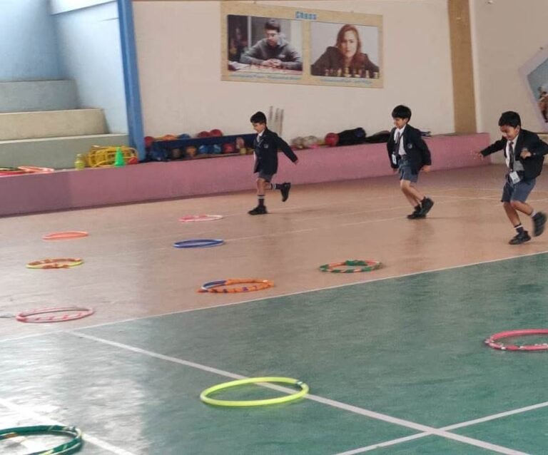 Students participating in the Sports Competition at one of the schools in Attibele, BRS Global School Attibele.