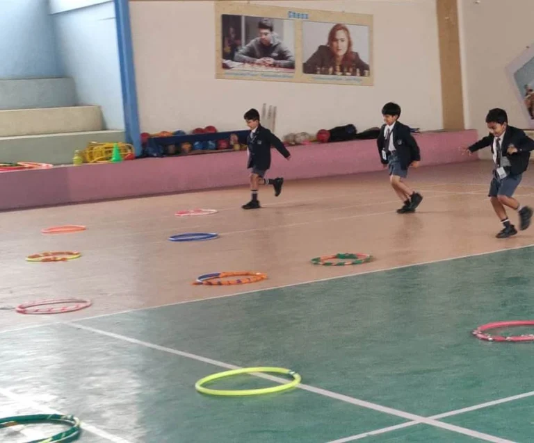Students participating in the Sports Competition at one of the schools in Attibele, BRS Global School Attibele.