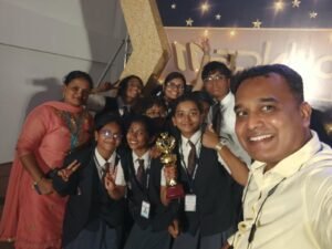 BRS Global School Sarjapur Road students participating in ASDA BOUNCE 11, an inter-school cultural championship in Bangalore.