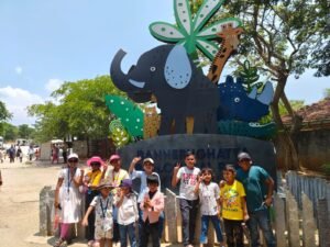 Students of BRS Global School Attibele, one of the schools in Attibele, visiting Bannerghatta Biological Park