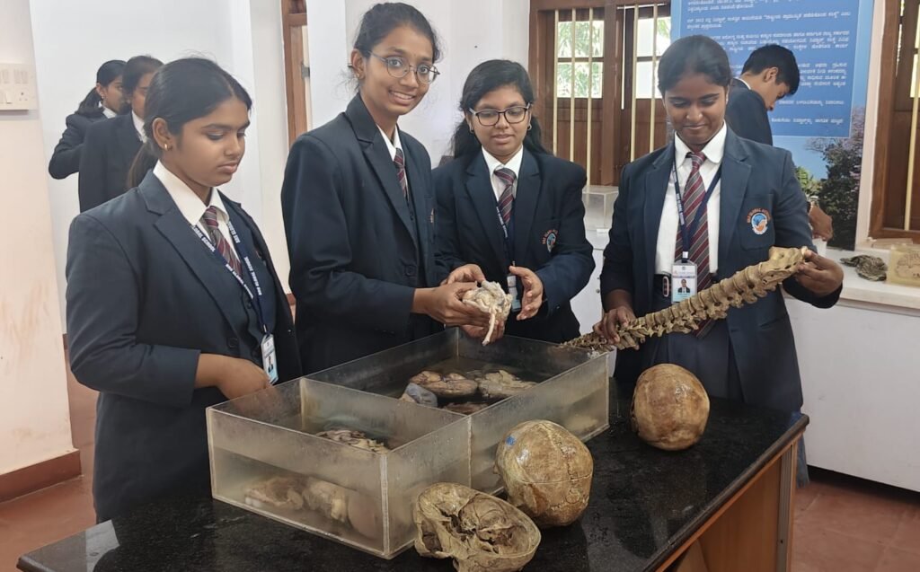 Grade 10 and 12 students of BRS Global School Sarjapur Road visiting NIMHANS Human Brain Museum