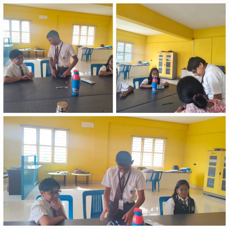 Students participating in an English Literary Club activity at BRS Global School Sarjapur Road