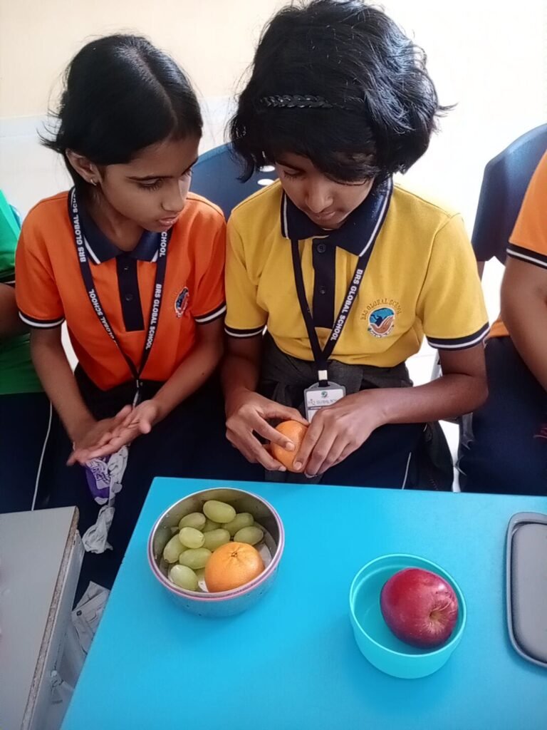 Students participating in a Cooking Without Fire activity at BRS Global School Attibele, one of the best CBSE schools in Anekal.